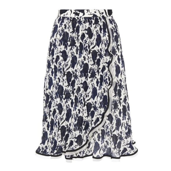 Tory Burch Quincy Skirt‎ Neutral Happy Times Size 10 NWT - Picture 2 of 8